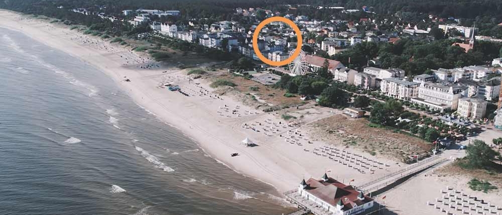 Luftaufnahme Strandvilla Ostpreussen