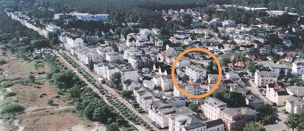 Luftaufnahme Strandvilla Ostpreussen